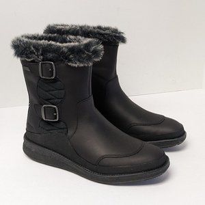 Merrell Tremblant Ezra Zip Waterproof Ice+ Winter Boots, Black, Womens 8 M